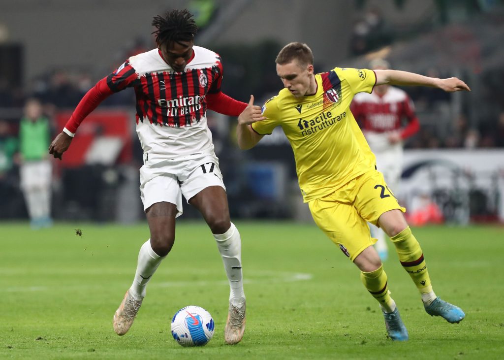 Michel Aebischer Rafael Leao Milan-Bologna
