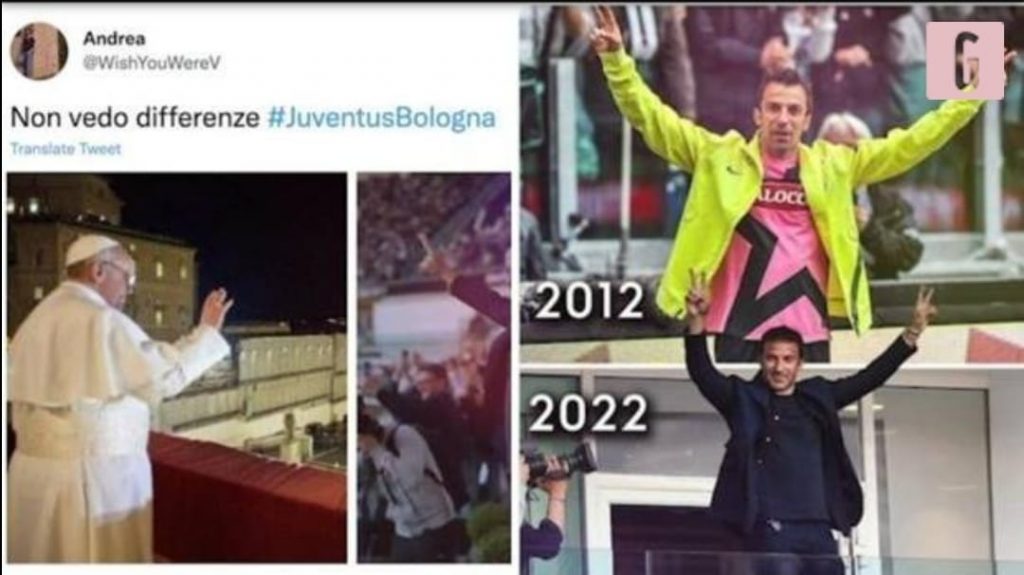 Del Piero torna allo Stadium, social in delirio: "Come il Papa" | VIDEO (screen gazzetta.it)