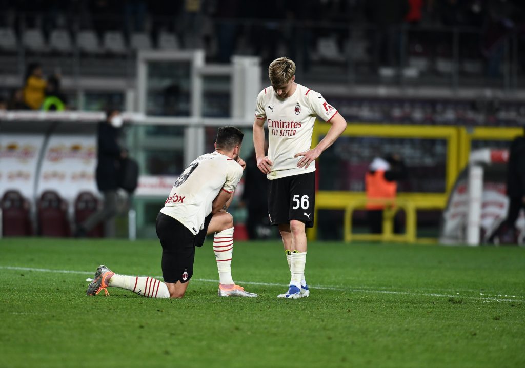 Giroud Saelemaekers AC Milan Torino-Milan 0-0 Serie A 2021-2022