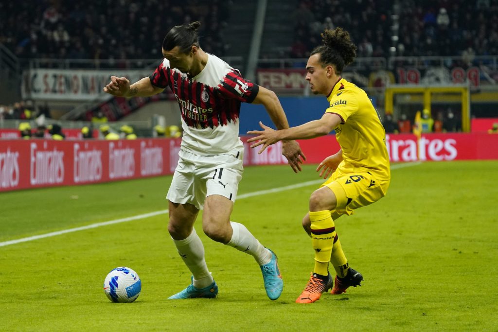 Zlatan Ibrahimovic AC Milan Milan-Bologna 0-0 Serie A 2021-2022