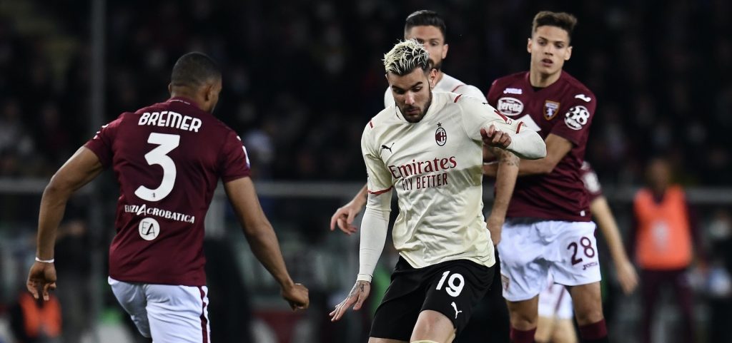 Theo Hernández AC Milan Torino-Milan 0-0 Serie A 2021-2022