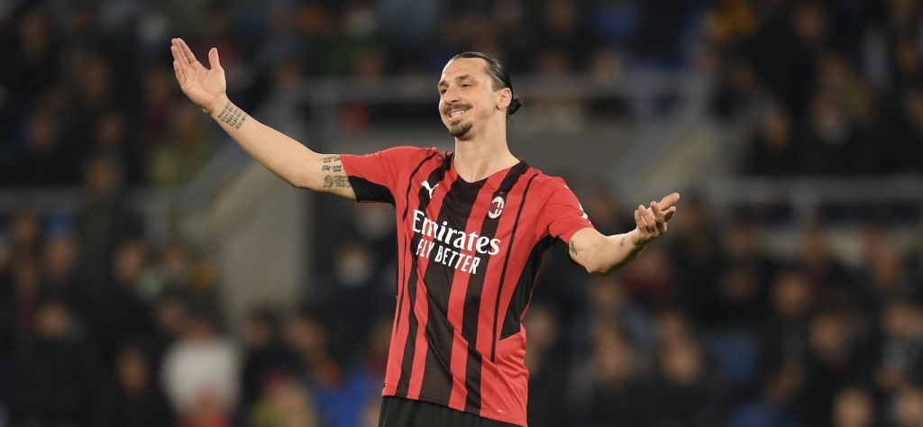 Zlatan Ibrahimovic AC Milan Lazio-Milan 1-2 Serie A 2021-2022