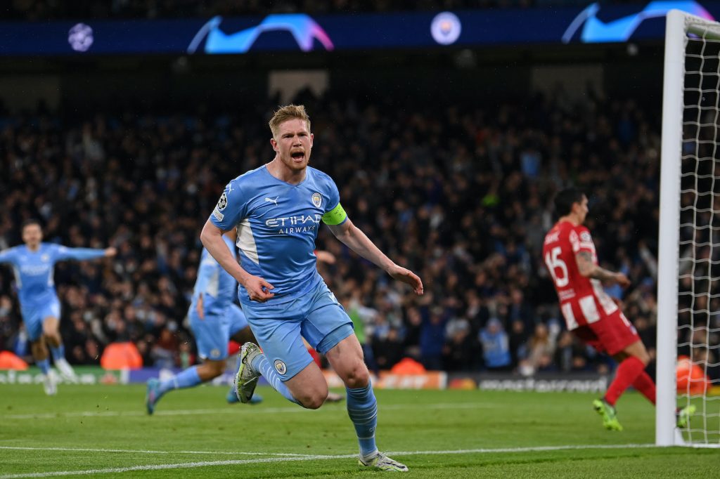 Kevin De Bruyne Manchester City-Atlético Madrid 1-0 Champions League 2021-2022