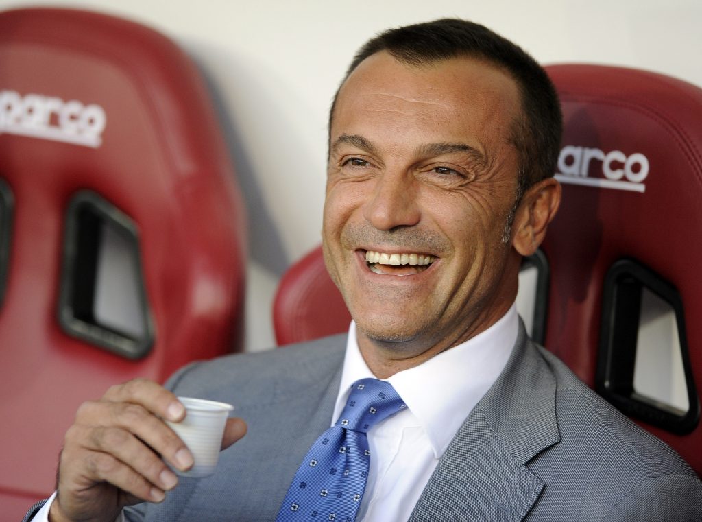 TURIN, ITALY - SEPTEMBER 16: Marco Branca of FC Internazionale Milano prior on the Serie A match between Torino FC and FC Internazionale Milano at Stadio Olimpico di Torino on September 16, 2012 in Turin, Italy. (Photo by Claudio Villa/Getty Images)