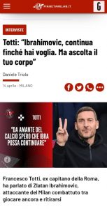 Ibrahimovic Totti