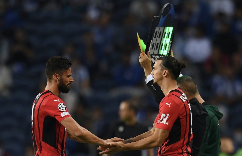 Giroud Ibrahimovic AC Milan
