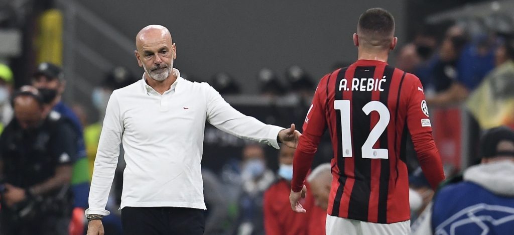 Pioli Rebic AC Milan Milan-Atlético Madrid 1-2 Champions League 2021-2022