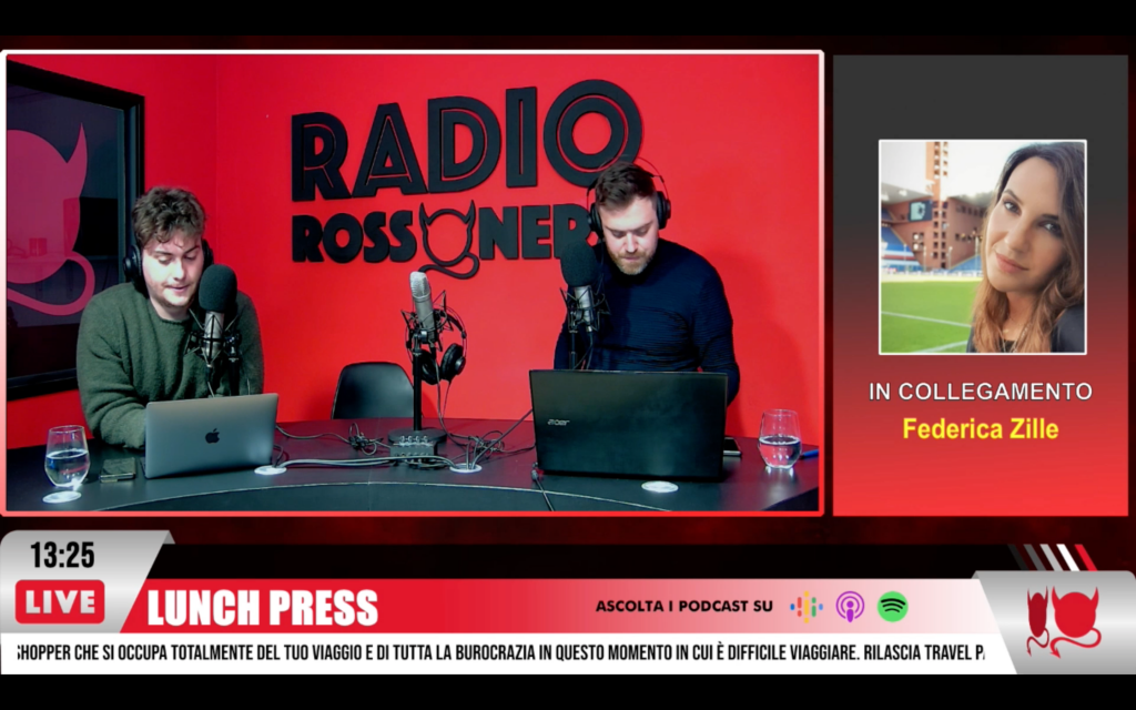 Federica Zille Milan-Bologna Radio Rossonera