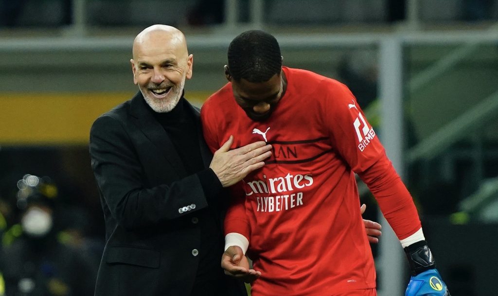 Pioli Maignan AC Milan Milan-Empoli 1-0 Serie A 2021-2022
