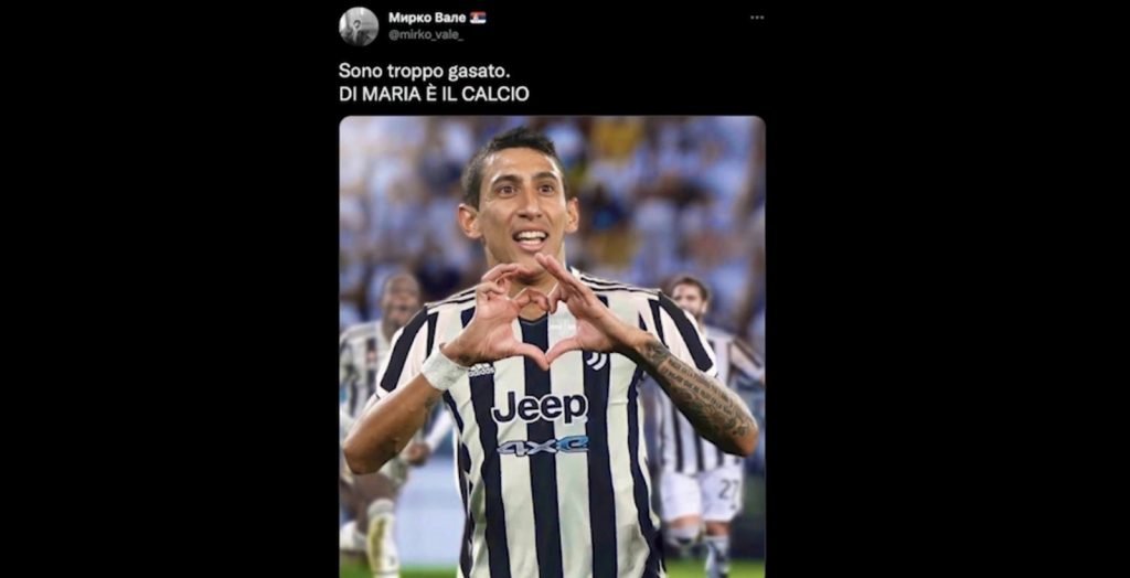 Calciomercato Juventus Di María video social