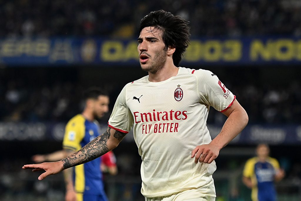 Sandro Tonali AC Milan Verona-Milan 1-3 (Serie A 2021-2022