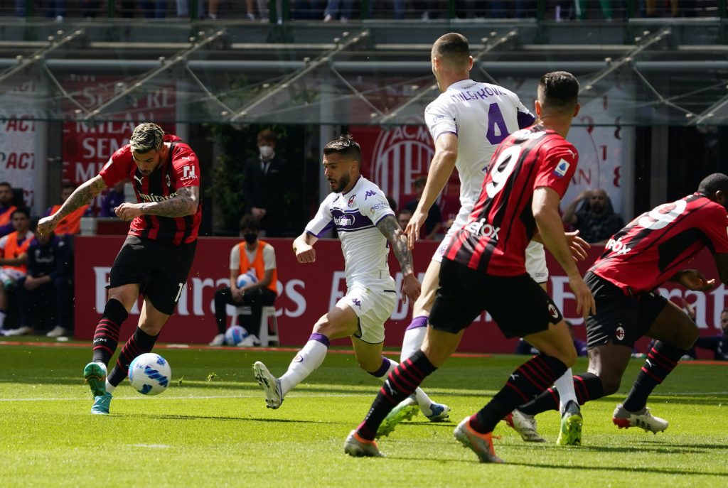 Theo Hernández AC Milan Milan-Fiorentina Serie A 2021-2022