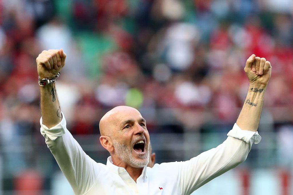 Stefano Pioli AC Milan Milan-Fiorentina 1-0 Serie A 2021-2022
