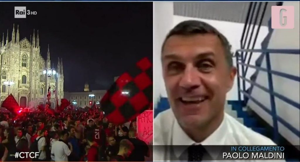 Maldini lancia la sfida all'Inter: "Metteremo noi la seconda stella" | VIDEO (screen gazzetta.it)
