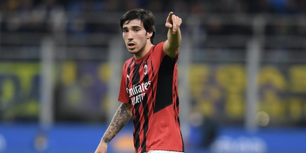 Sandro Tonali AC Milan derby Inter-Milan 3-0 Coppa Italia 2021-2022