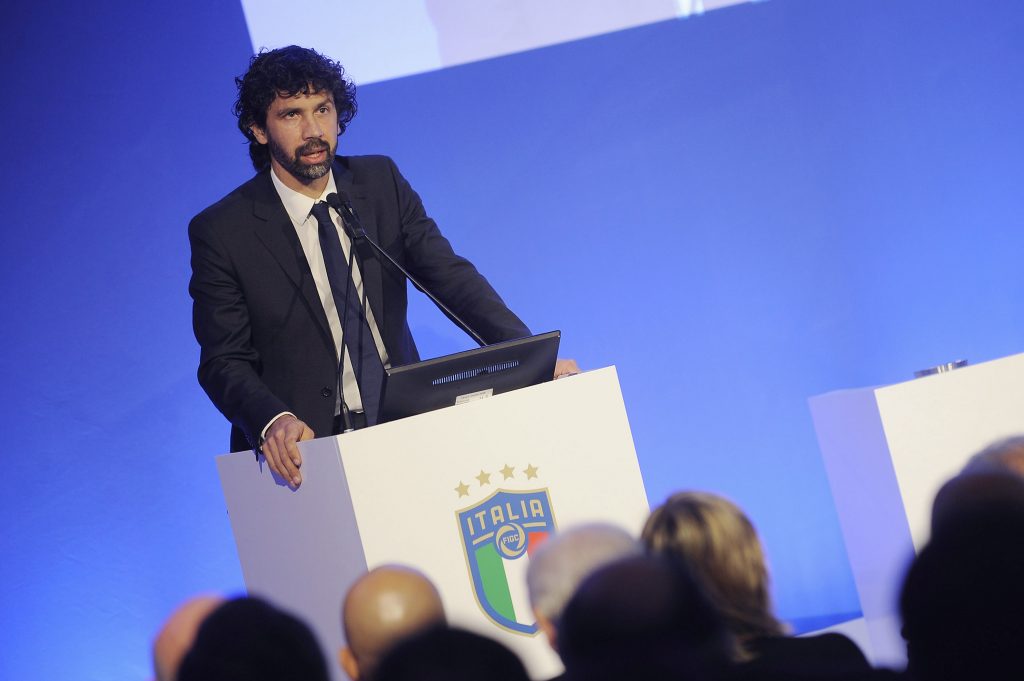 ROME, ITALY - JANUARY 29: Damiano Tommasi attends the Italian Football Federation (FIGC) new president elections on January 29, 2018 in Rome, Italy. (Photo by Marco Rosi/Getty Images)