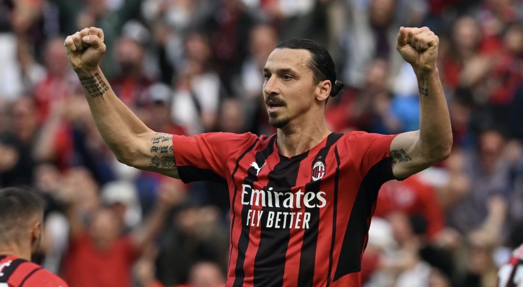 Zlatan Ibrahimovic AC Milan Milan-Fiorentina 1-0 Serie A 2021-2022