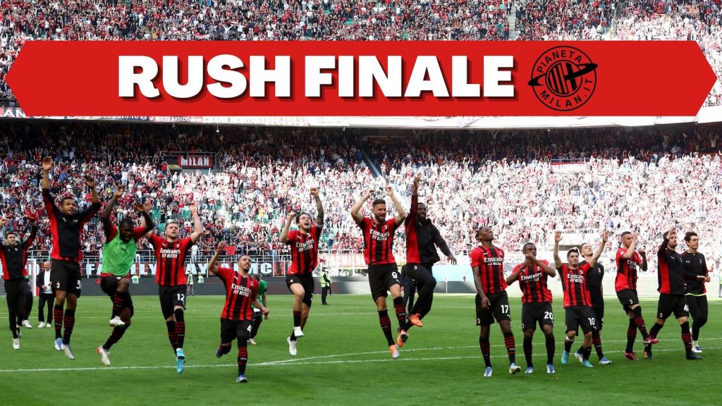 esultanza AC Milan Milan-Fiorentina 1-0 Serie A 2021-2022