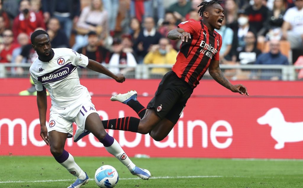Rafael Leao AC Milan Milan-Fiorentina 1-0 Serie A 2021-2022