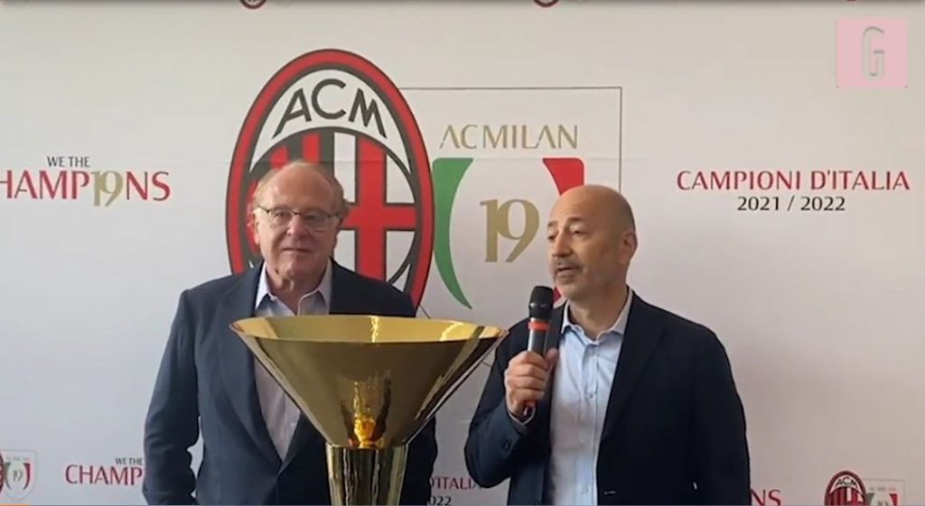 Gazidis: "Vinto uno scudetto in stile Milan: senza mai lamentarsi" | VIDEO (screen gazzetta.it)
