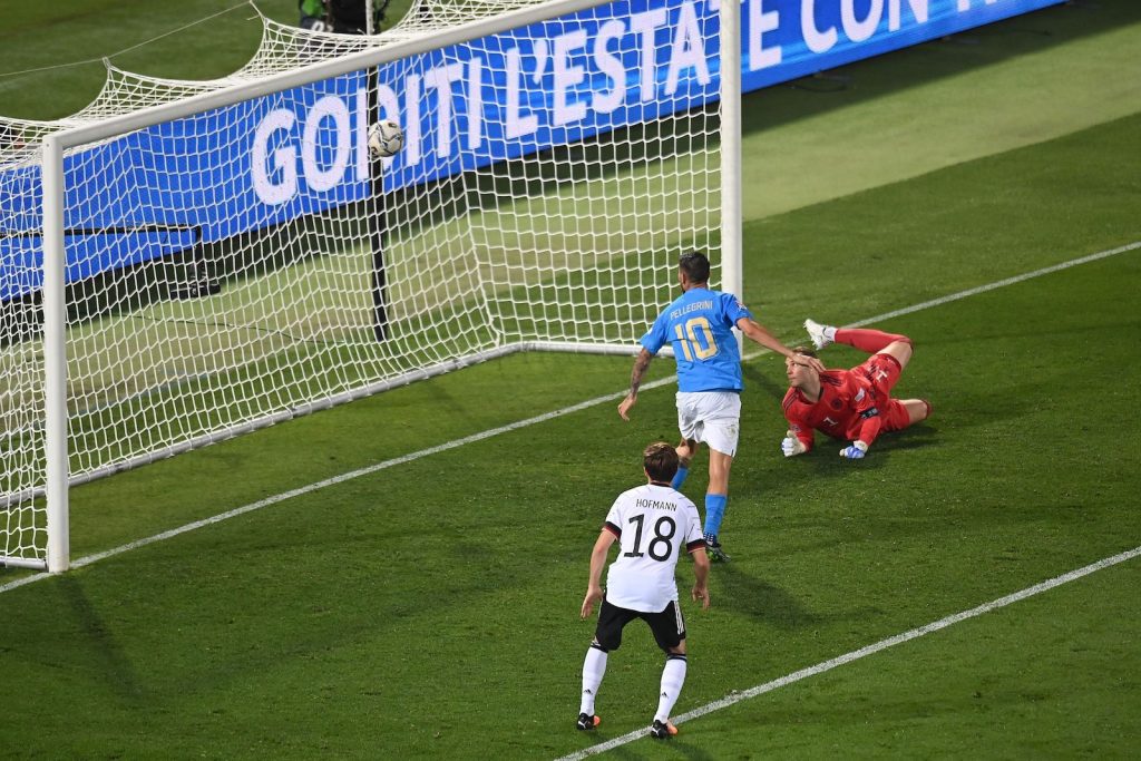 Italia-Germania 1-1 Nations League gol Pellegrini