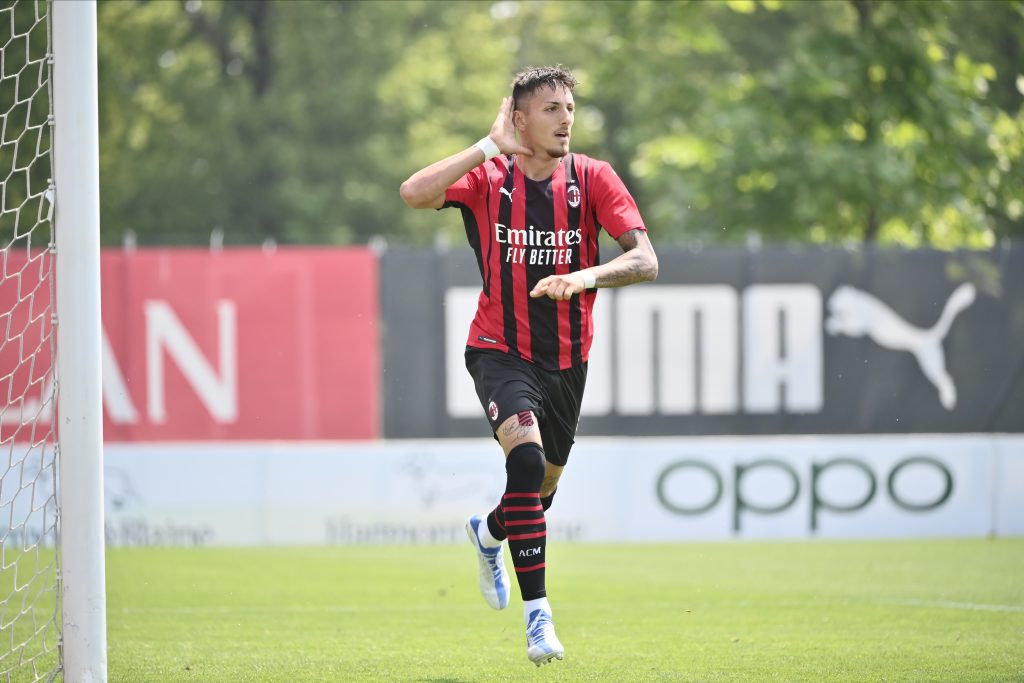 Marco Nasti, attaccante del Milan (getty images)