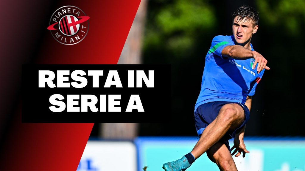 Lorenzo Colombo, attaccante del Milan vicino al Lecce (getty images)
