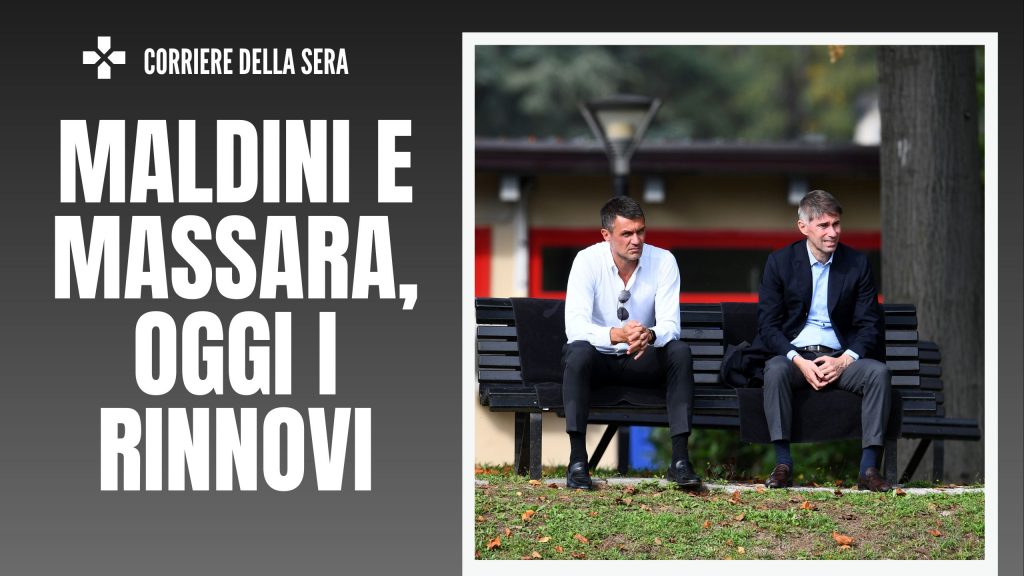 Paolo Maldini e Frederic Massara, dirigenti del Milan (getty images)