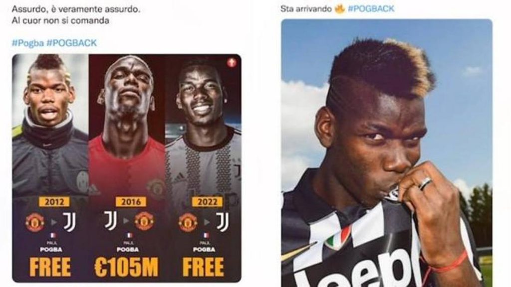 Pogba Juventus social