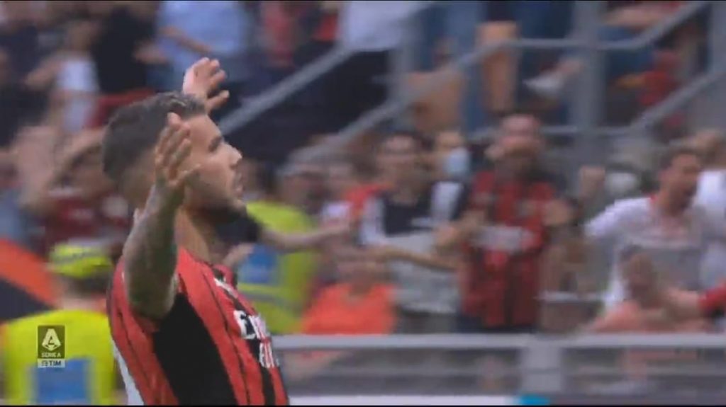 Serie A, è di Theo Hernandez il gol più bello della stagione | VIDEO (screen gazzetta.it)