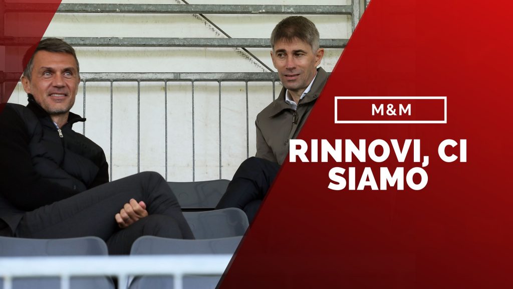 Paolo Maldini e Ricky Massara, dirigenti del Milan (getty images)