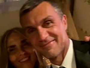 Maldini festeggia il compleanno con la moglie Adriana Fossa