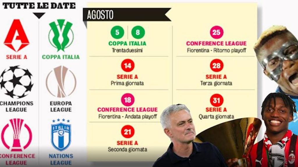 Calendario Serie A 2022-2023 date