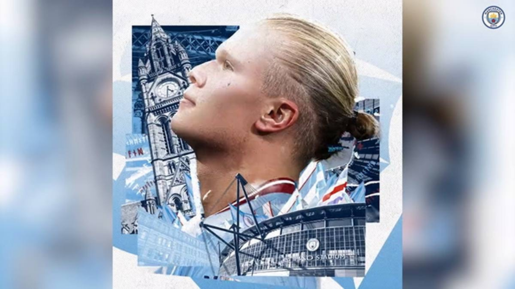Haaland ufficiale al City: la presentazione con la foto da bambino | VIDEO