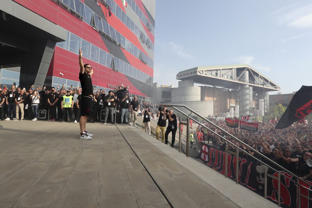 Zlatan Ibrahimovic, attaccante del Milan (getty images)
