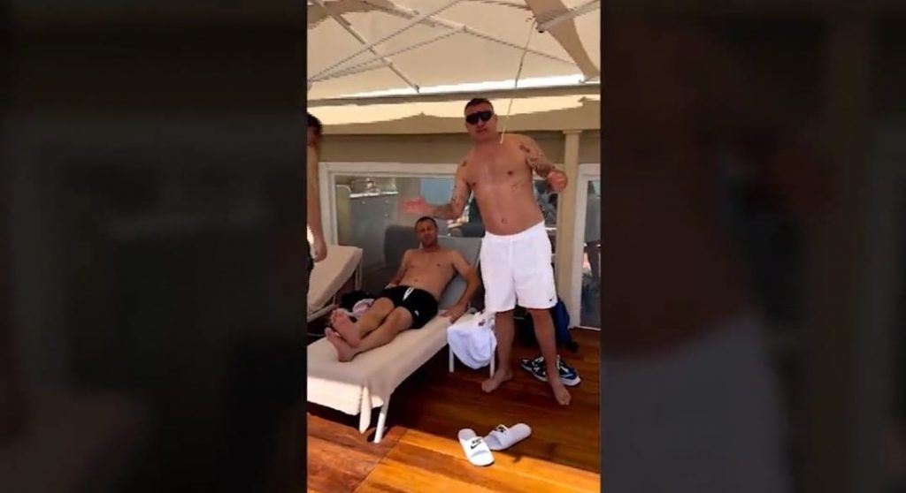 Vieri e Ventola imitano Cassano davanti a... Cassano! E lui sorride | VIDEO (screen gazzetta.it)