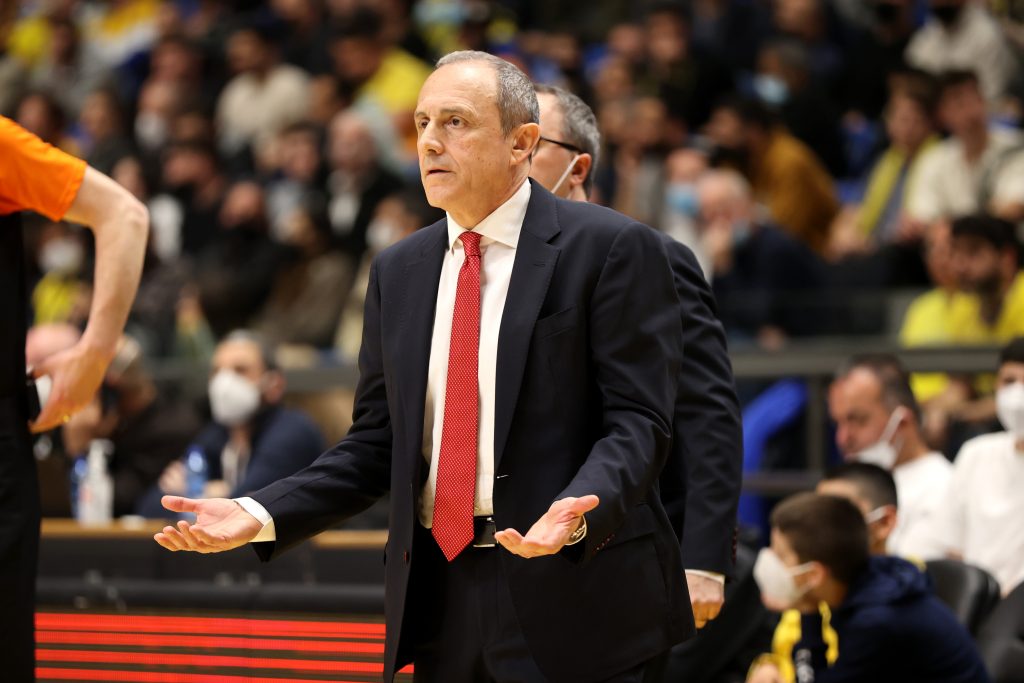 Ettore Messina, allenatore dell'Olimpia Milano (getty images)