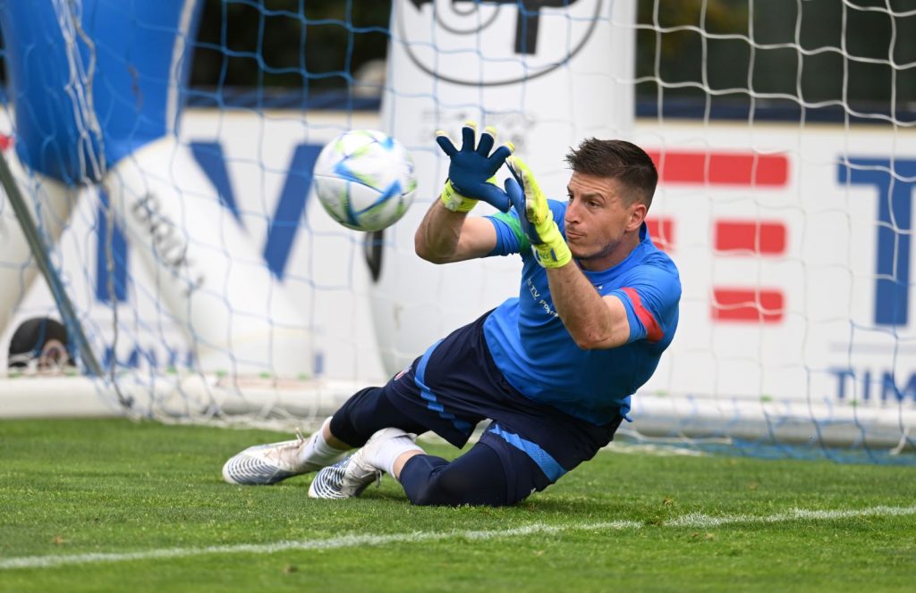 Alessio Cragno, qui con la maglia della Nazionale
