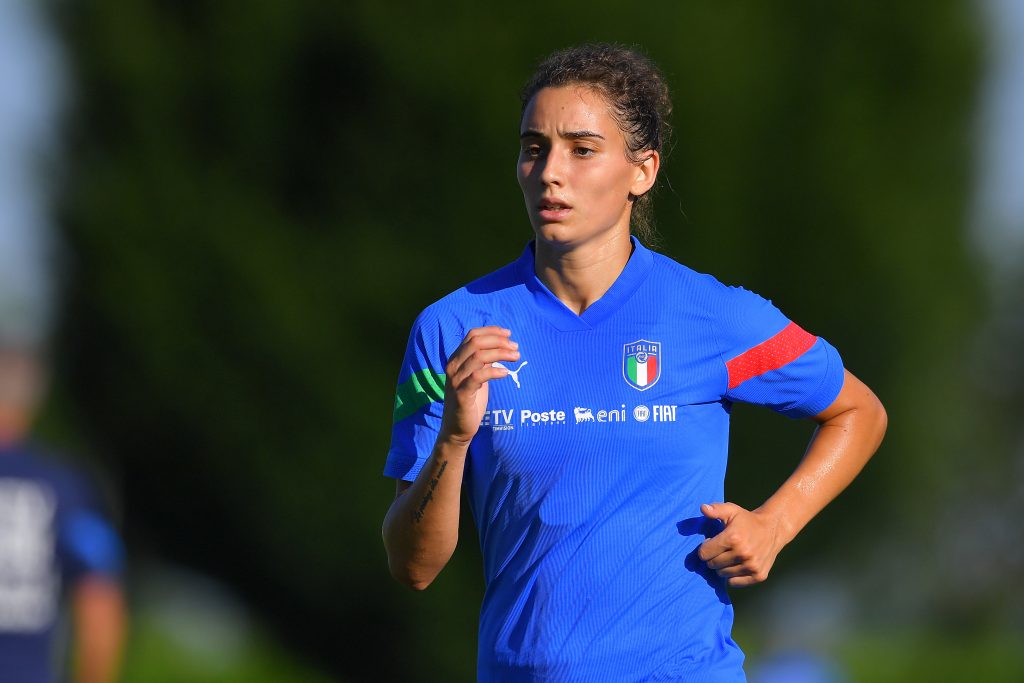 Angelica Soffia, calciatrice del Milan femminile (getty images)