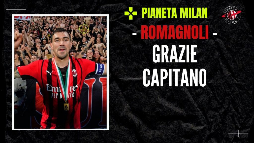 Il saluto ad Alessio Romagnoli, ex capitano del Milan (Getty Images)