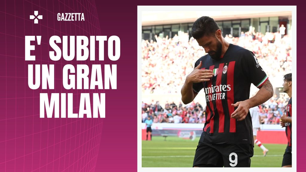 Milan, Giroud è già trascinatore: doppietta e gran partita contro il Colonia (getty images)