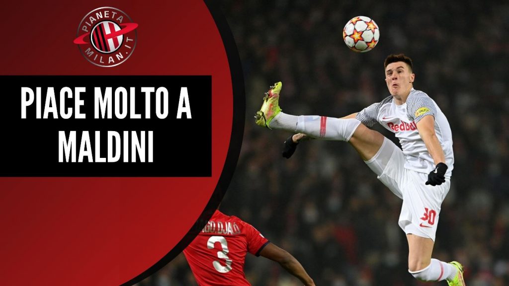 Benjamin Sesko, attaccante del Salisburgo che piace al Milan