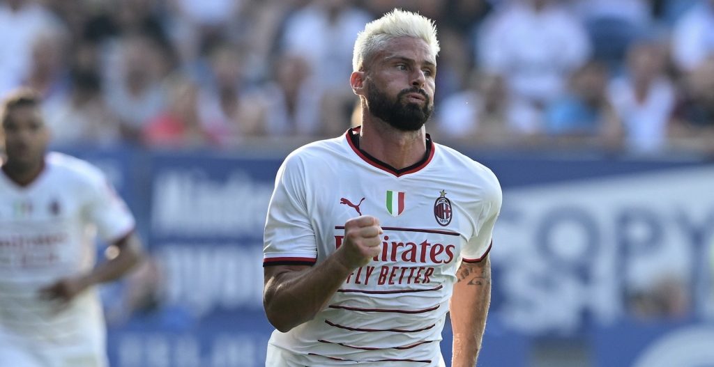Olivier Giroud AC Milan amichevole ZTE-Milan 3-2