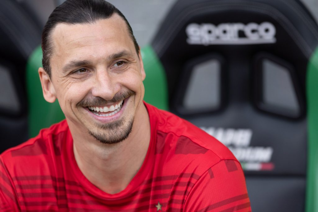 Zlatan Ibrahimovic AC Milan Sassuolo-Milan 0-3 Scudetto 2022