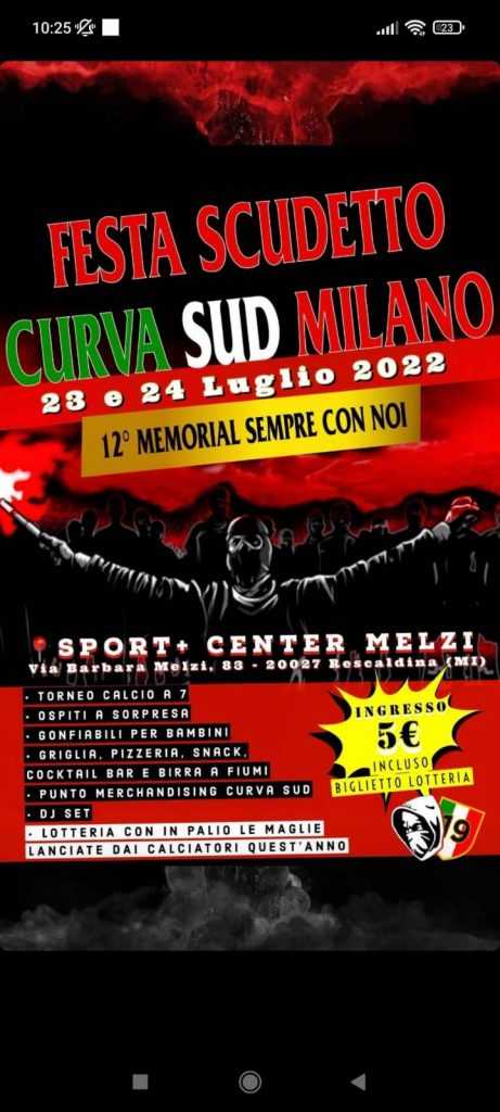 Festa scudetto Milan (foto instagram Marco Pacini)