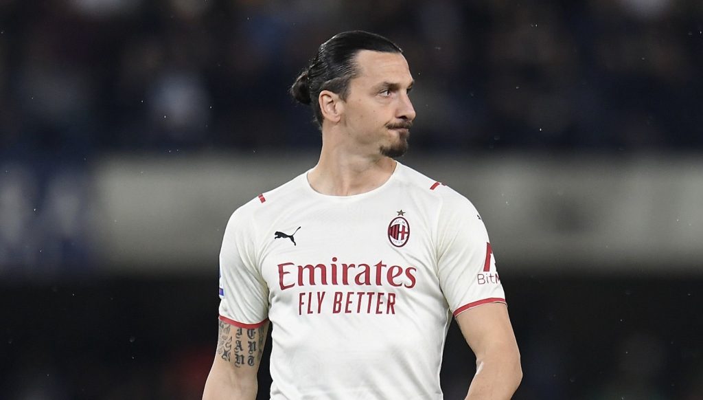 Zlatan Ibrahimovic AC Milan Verona-Milan 1-3 Serie A 2021-2022