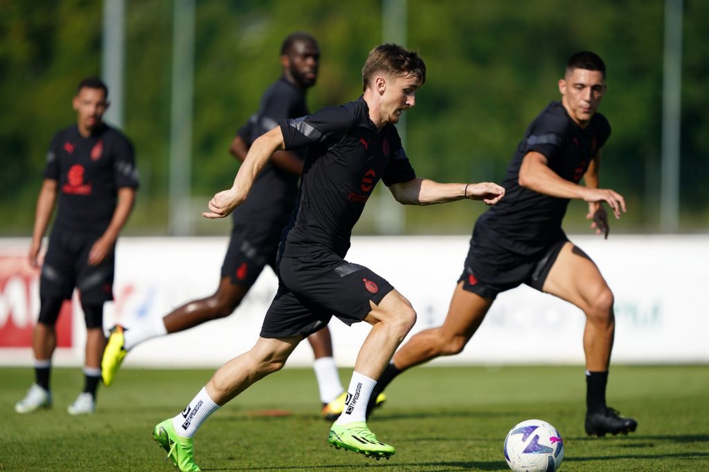 Allenamento del Milan a Villach, in Austria