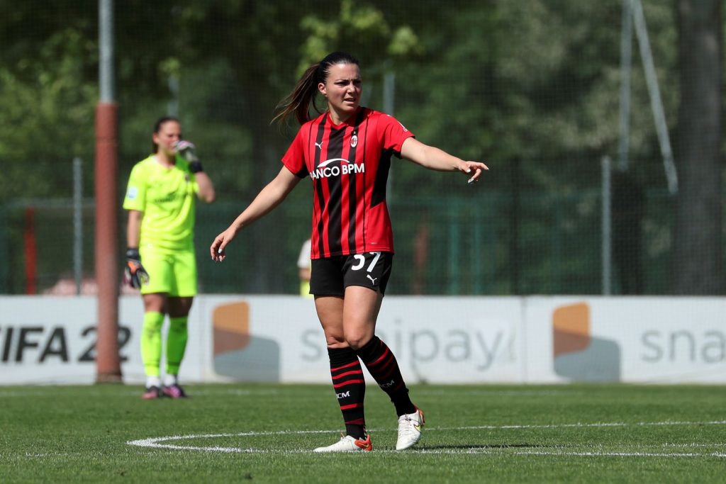 Alia Guagni, calciatrice del Milan Femminile