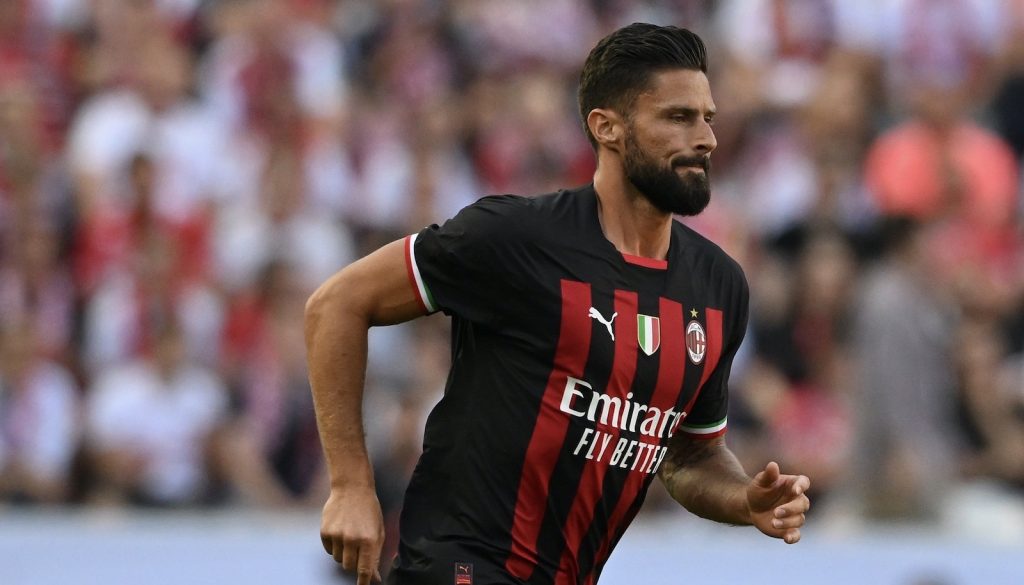 Olivier Giroud AC Milan amichevole Colonia-Milan 1-2
