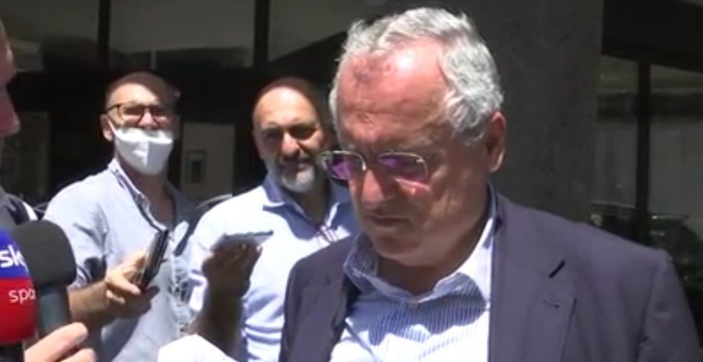 Claudio Lotito, presidente della Lazio, parla di Dybala alla Roma